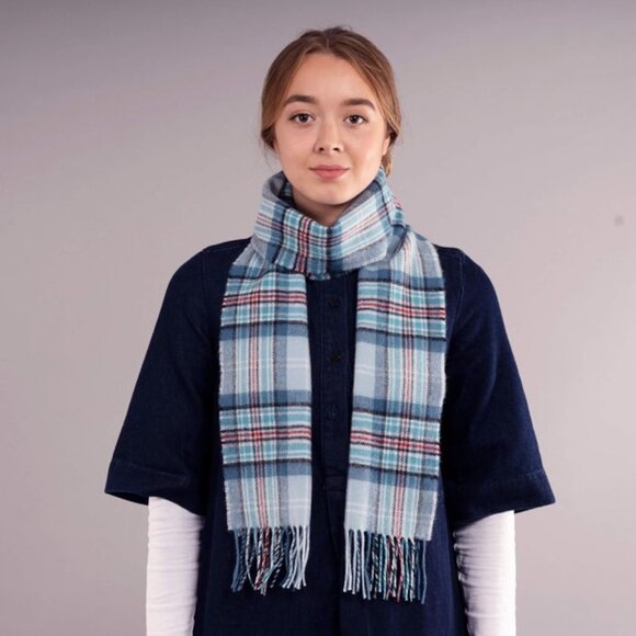Sciarpa In Lana D'agnello Lochcarron Of Scotland – Tartan Keith – Prodotta In Scozia
